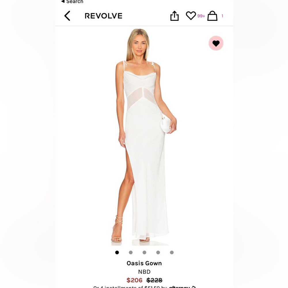 Brand new with tags - beautiful white gown -
